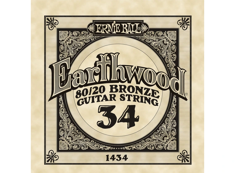 Ernie Ball EB-1434 Earthwood løs streng 6-pack 
